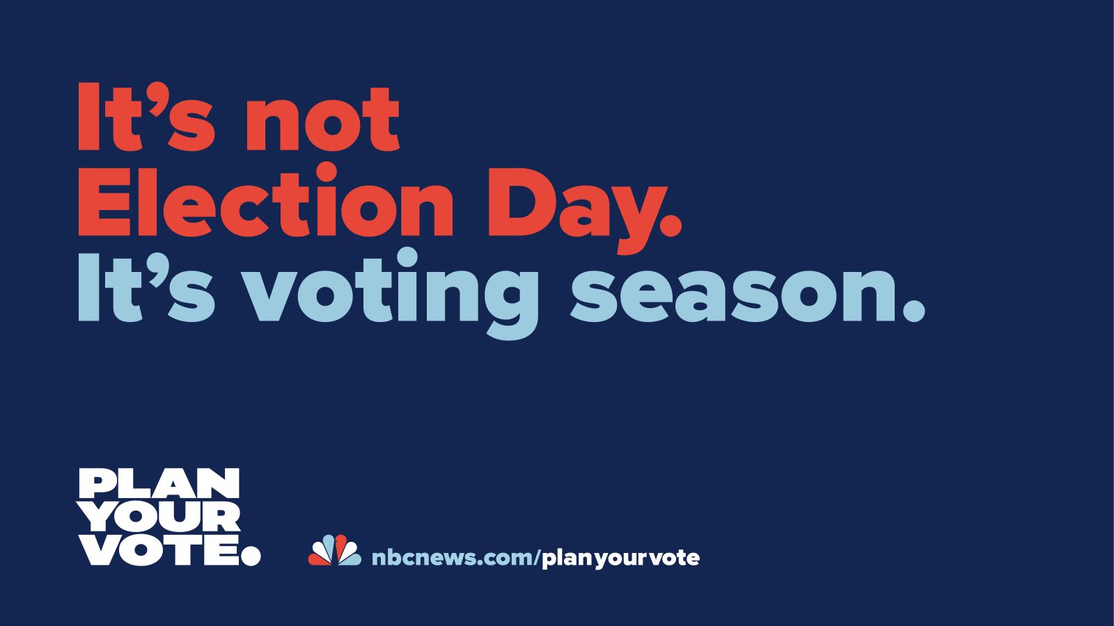 Message from the Chair, 72 days out: Plan Your Vote!