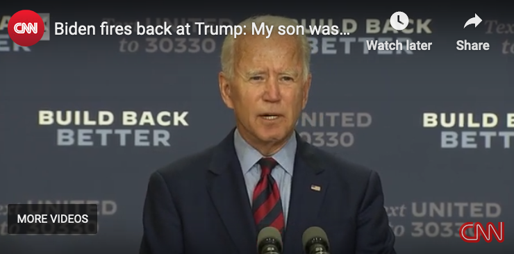 Trump insults military, Biden reacts