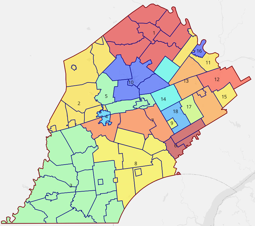 CCDC Zone map