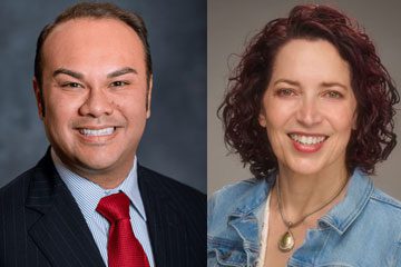 Peter Urscheler, Chair of CCDC, and Michelle Smith, Vice Chair of CCDC.