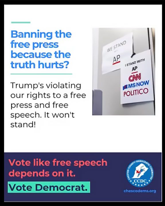 Banning the free press because the truth hurts.